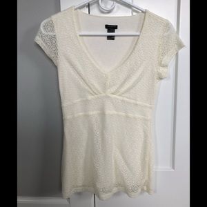 Ann Taylor lace tee